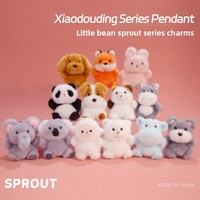 Série Little Beanie : Porte-clés pendentif éléphant en peluche super doux et mignon, parfumé, jouet animal en peluche