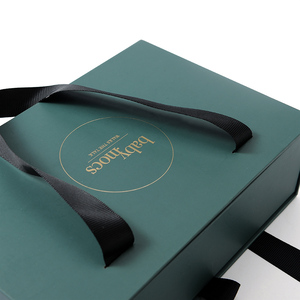 Sinh Thái Thân Thiện Với Biểu Tượng Tùy Chỉnh In Cứng Nhắc Cứng Tái Chế Phong Cách Các Tông Giấy Bao Bì Ngăn Kéo Trượt Hộp Quà Tặng Với Ribbon Xử Lý - Product Image 4