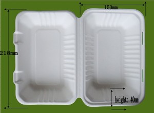 Productos de <span class=keywords><strong>bagazo</strong></span> 9*6 pulgadas. VAJILLA DE FIBRA NATURAL BLANCO CONTENEDOR DE ALIMENTOS CAJAS DE PAPEL <span class=keywords><strong>BAGAZO</strong></span> DE - Product Image 2