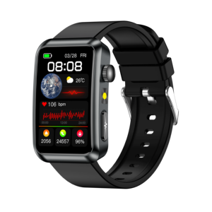 Pulsera Inteligente de Salud, Monitor de Ritmo Cardíaco con ECG, Monitor de Presión Arterial, Pulsera Inteligente con Llamadas Bluetooth, Reloj Inteligente Deportivo TK77 para Hombres y Mujeres - Product Image 1