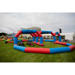 Pista de Carreras Inflable de PVC <span class=keywords><strong>para</strong></span> Autos de Choque, 4x4m, Certificación CE, con Soplador Gratuito <span class=keywords><strong>para</strong></span> Niños - Product Image 3