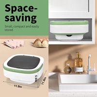 Mini-lave-linge portable 16L en plastique avec panier essoreur USB amélioré, 3 modes de nettoyage, pliable pour la maison, l'hôtel et l'appartement