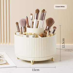 <span class=keywords><strong>Porta</strong></span> pennelli in plastica <span class=keywords><strong>porta</strong></span> pennelli per trucco da tavolo 360 gradi girevole Multi colori Design vari organizzatore per cosmetici - Product Image 6