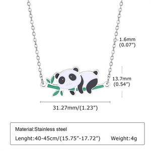 Collares con Colgante de Animales Esmaltados en Acero Inoxidable, Joyería Nueva para Mujer - Product Image 5