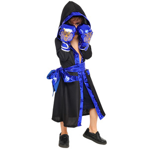 Children's Boxing <b>King</b> Role Play <b>Costume</b> Performance Wear For <b>Kids</b> Breathable Polyester Fiber Spring 2025 - Product Image 3