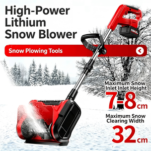Machine à déneiger sans fil 21V à batterie, pliable, pour jardin et serre, avec moteur puissant et double lame - Product Image 2