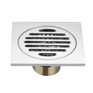 Thicken copper floor drain sewer insect-resistant core bathroom shower room bathroom silicone washing machine cover