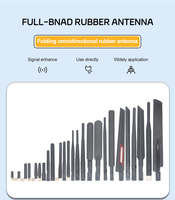 Antenne externe sans fil omnidirectionnelle pliable en caoutchouc, vente en gros d'usine, connecteur personnalisé, fréquence et taille sur mesure, 2.4G 5.8G 4G LTE