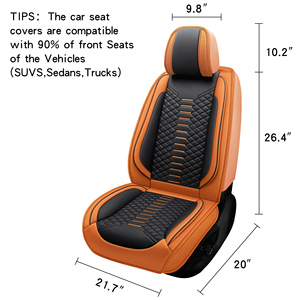 ฝาครอบเบาะหนัง FXAP Universal Fit สำหรับ Chrysler <span class=keywords><strong>300</strong></span> Dodge Charger ลายเย็บเพชรหรูหรา กันน้ำ - Product Image 2