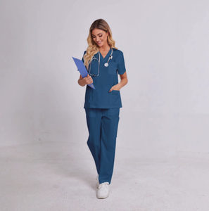 उच्च गुणवत्ता वाली गंध पेशेवर डॉक्टर स्पा यूनिफॉर्म वाटरप्रूफ सेट मेडिकल महिलाओं की वर्दी मेडिकल नर्सिंग मेडिकल सेट - Product Image 2