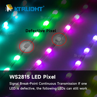 Luces de Cadena LED RGB WS2815 de 5V y 4 Pines, de Cobre, Resistentes al Agua IP67, con Control Táctil, para Decoración de Bodas y Fiestas al Aire Libre, Regulables, 2 Años de Garantía