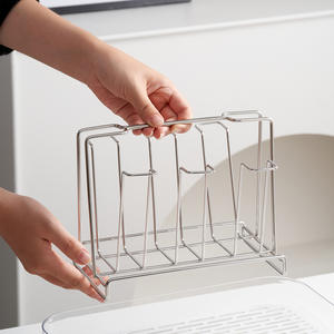 ชั้นวางแก้วน้ำแบบหรูหรา ดีไซน์ทรงสี่เหลี่ยม แห้งเร็ว ไม่ต้องเจาะ ถาดวางแก้ว - Product Image 4