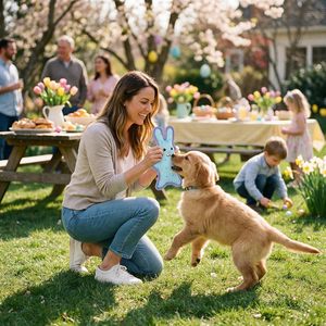 Jouets en peluche pour chiens, imprimés colorés, résistants, qui couinent, en forme d'animaux, vente en gros - Product Image 2
