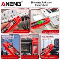 Untuk GN902 Detektor Radiasi Elektromagnetik Penggunaan Rumah Pengukuran Suhu Medan Listrik/Magnetik Alarm Suara/Cahaya 1V/m