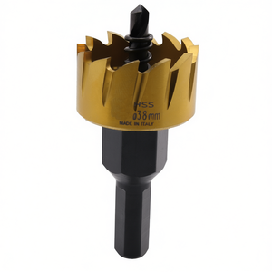 Lame de scie cloche Ttake Hss 38 mm, revêtement titane, pour perçage du métal et du bois - Product Image 2
