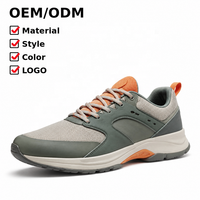 Baskets décontractées en maille vert olive et orange clair, respirantes et légères, pour hommes, style personnalisé, chaussures de sport – Fabricant