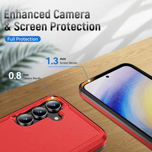 Nouvelle coque de téléphone hybride en TPU et PC à double couche, protection intégrale, robuste, pour Samsung S25 FE, coque de téléphone portable avec pare-chocs résistant - Product Image 2