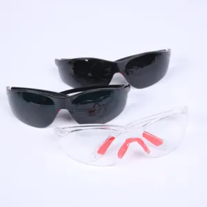 工厂销售高性价比工业眼镜焊接护目镜防护黑色安全眼镜