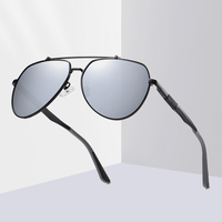 Lunettes de soleil carrées en métal de luxe avec design d'aviation tendance, étiquette privée personnalisée, montures dorées, argentées, café