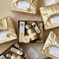 Coffret cadeau couleur champagne avec produits de beauté et sac cadeau pour demoiselles d'honneur, fête prénuptiale, cadeau de salon