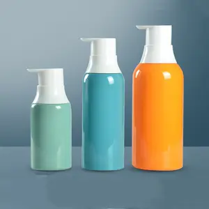 Gel de ducha para champú, 320ml, 500ml, 750ml, verde, azul, naranja, prensa de cosméticos, botella de plástico con cabezal de bomba, muestra gratis