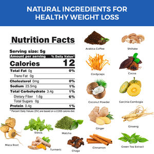 Cà phê giảm cân OEM Keto Diet với chiết xuất Garcinia Cambogia và nhân sâm, tăng cường năng lượng, thúc đẩy trao đổi chất, cà phê giảm cân - Product Image 2