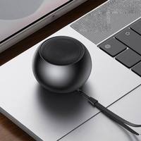 Haut-parleur portable populaire M3 étanche sans fil Hi-Fi d'extérieur, petit caisson de basses stéréo circulaire pour mini-enceinte V5.3 avec LED RGB