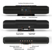 Üç bir 4K Video konferans kamerası 4k HD Webcam Video konferans sistemi dahili hoparlör ve mikrofon