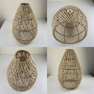Natural Pendant Lamp Rattan <strong>Lampshade</strong> <strong>Lampshade</strong> <strong>Frames</strong> Wholesale Hanging Lamp for Decor Lamp Shade Cover - Product Image 4