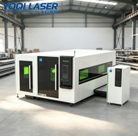 Máquina de Corte Láser de Fibra de Alta Velocidad YOQI Y2-3015 de 5 Ejes con Enfriamiento por Agua para Láminas y Tubos Metálicos, Compatible con LAS/PLT/BMP CNC AI/BMP