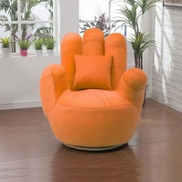 Canapé de salon et de chambre à coucher GEDO au design créatif, canapé à cinq doigts, canapé en velours simple, fauteuil de détente avec coussin