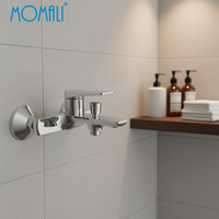Robinet de douche mural en laiton de luxe au design unique Momali, robinet de salle de bain, mélangeur de bain, robinets de douche en laiton
