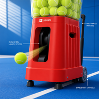 Machine à balles de tennis pliable sans fil, capacité 90 balles, contrôle par application, service de volley à point fixe, entraînement en extérieur