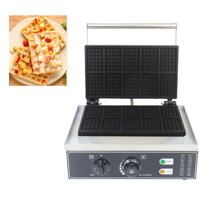 長方形電気ワッフルメーカー機械効率的で信頼性の高い食品加工装置 - Product Image 2