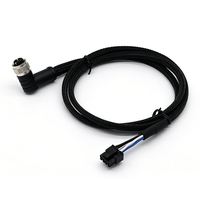 Câble de raccordement Hongjixin coudé à 90 degrés M12 vers 8 broches PH3.0, fil de cuivre étamé UL1007 20AWG, 0,5 m pour machines d'automatisation