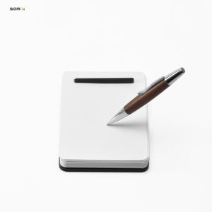 Samdi Op Maat Gemaakt Eenvoudig Zwart Aluminium Notitieblok Plakbriefje Kaarthouder Gepersonaliseerd Kantoorpapier Voor Kantoormeubilair - Product Image 4