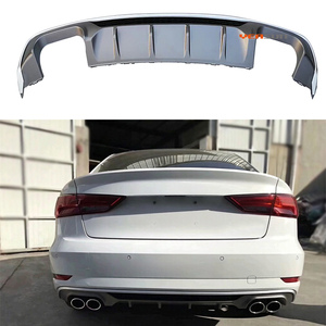 Difusor trasero estilo S3 para <span class=keywords><strong>AUDI</strong></span> A3 2016 2018 2020 Hatchback Difusor de parachoques trasero normal - Product Image 3