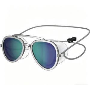 Nouvelles <span class=keywords><strong>lunettes</strong></span> <span class=keywords><strong>de</strong></span> <span class=keywords><strong>natation</strong></span> Dake réglables <span class=keywords><strong>de</strong></span> style aviateur UV400 en silicone avec verres rouges/verts/bleus, couverture complète anti-buée - Product Image 5