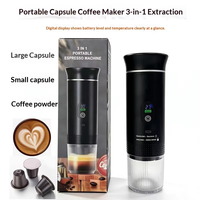 Machine à expresso portable électrique et à piles, manuelle, 20 bars, à pression manuelle, pour le camping, les voyages et la randonnée