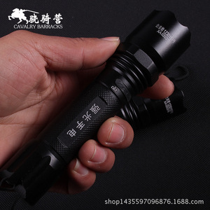 Cavalry Barracks <b>Flashlight</b> <b>LED</b> Aluminum Alloy High Power Mini Outdoor Waterproof Strong Light Torch - Product Image 2