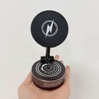 Support de téléphone magnétique rotatif à 360°, support de téléphone magnétique pliable avec chargeur sans fil pour voiture, salle de sport, miroir, douche