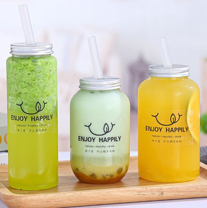 PET <b>Plastic</b> Beverage <b>Jar</b> <b>with</b> Aluminum Screw Top Cylinder Shape for Drink Storage - Product Image 2