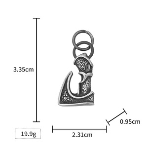 Nordic Hammer Norse Jewelry Necklace Amulet Pendant With <b>Chain</b> Crow Necklace for Men Stainless Steel Jewelry Gifts - Product Image 6