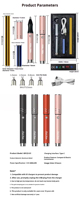Kits de Plumas de Estampado en Caliente con Transferencia de Lámina Inalámbrica USB, Puntas de 0.8mm/1.5mm/2.5mm/3.0mm para Dibujo DIY, Compatible con OEM/ODM, Estuche Rígido