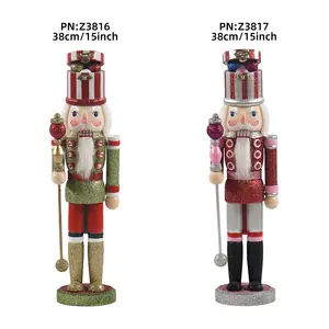 Candy Nutcracker Fashionable Christmas Decor Glitter Powder Nutcracker