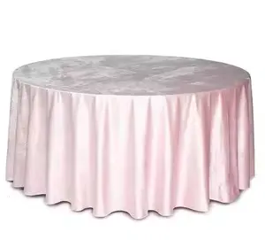 Top Online Seller Popular Velvet Round Tablecloth For Wedding Decoration Tablecloth Cover