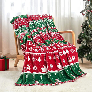 Manta de Franela Personalizada con Estampado Navideño, Ultra Suave, Cómoda, Moderna y Ligera, para Regalos de Halloween y Navidad - Product Image 1