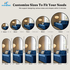 Personnalisation en usine Fashion Large Wall Shop Barbershop Mirror avec Led Salon de coiffure <span class=keywords><strong>Miroir</strong></span> <span class=keywords><strong>mural</strong></span> <span class=keywords><strong>à</strong></span> Led dédié au sol - Product Image 5