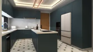Pronto para montar armário de cozinha moderno armário de cozinha cozinha conjunto de móveis