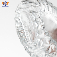 Personnalisé 500ml Plat Fantaisie Cristal Épice Premium Verre Brandy Bouteille Bouchon En Liège Estampage À Chaud Vodka Whisky
